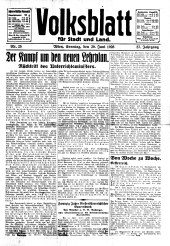 Volksblatt für Stadt und Land