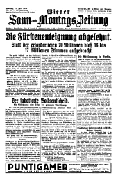 Wiener Sonn- und Montags-Zeitung