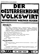 Der österreichische Volkswirt