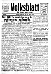 Volksblatt für Stadt und Land