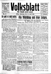 Volksblatt für Stadt und Land