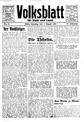 Volksblatt für Stadt und Land