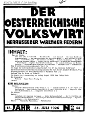 Der österreichische Volkswirt