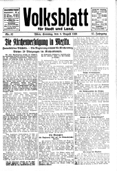 Volksblatt für Stadt und Land