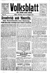 Volksblatt für Stadt und Land