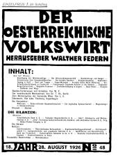 Der österreichische Volkswirt