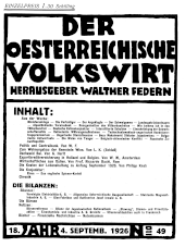 Der österreichische Volkswirt