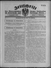 Zeitschrift d. Österr. Reichs-Verbandes f. Feuerwehr- und Rettungswesen