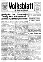 Volksblatt für Stadt und Land