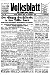 Volksblatt für Stadt und Land