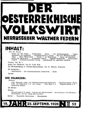 Der österreichische Volkswirt