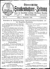 Österreichische Straßenbahner-Zeitung