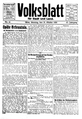 Volksblatt für Stadt und Land