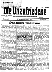 Die Unzufriedene