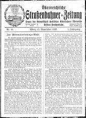 Österreichische Straßenbahner-Zeitung