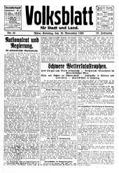 Volksblatt für Stadt und Land