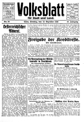 Volksblatt für Stadt und Land