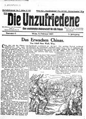 Die Unzufriedene