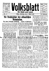 Volksblatt für Stadt und Land