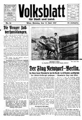 Volksblatt für Stadt und Land