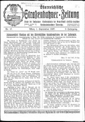 Österreichische Straßenbahner-Zeitung