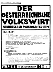 Der österreichische Volkswirt