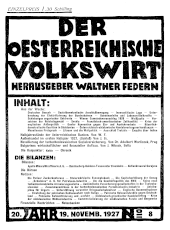 Der österreichische Volkswirt