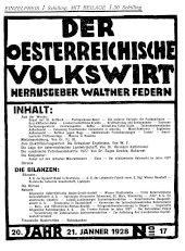 Der österreichische Volkswirt