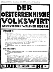 Der österreichische Volkswirt