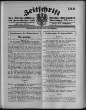 Zeitschrift d. Österr. Reichs-Verbandes f. Feuerwehr- und Rettungswesen