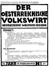 Der österreichische Volkswirt