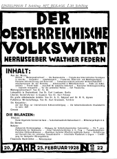 Der österreichische Volkswirt