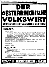 Der österreichische Volkswirt