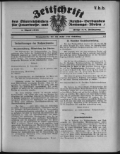 Zeitschrift d. Österr. Reichs-Verbandes f. Feuerwehr- und Rettungswesen