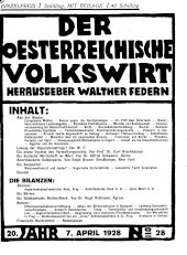 Der österreichische Volkswirt