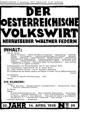 Der österreichische Volkswirt