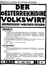 Der österreichische Volkswirt