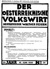 Der österreichische Volkswirt