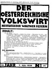 Der österreichische Volkswirt