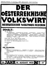 Der österreichische Volkswirt