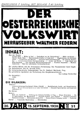 Der österreichische Volkswirt