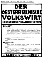 Der österreichische Volkswirt