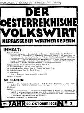 Der österreichische Volkswirt