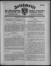 Zeitschrift d. Österr. Reichs-Verbandes f. Feuerwehr- und Rettungswesen