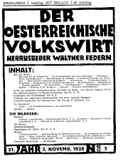 Der österreichische Volkswirt