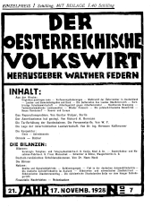 Der österreichische Volkswirt