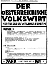 Der österreichische Volkswirt