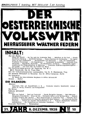 Der österreichische Volkswirt