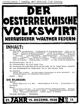 Der österreichische Volkswirt