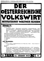 Der österreichische Volkswirt